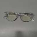 Clear Retro-Vintage Low Bridge Fit Round Eyeglasses
 