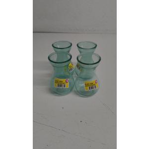 GLASS VASE SMALL 4pcs