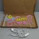 Happy Diwali Neon Sign Festival of Light Decorations LED Sign Happy Diwali Decorations Dimmable Diya Deepawali Neon Light up Decor for Home Bar Decor Wall Room Door Window Party Supplies