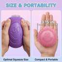 Fuzz Ball Squishy Stress Ball ToyFuzzball SquishySoft Fidget Toy for Anxiety Relief, Sensory Squishy Ball Calming Tactile Grip for Soft Stress Relief Ball for Kids and Adults (Purple)
