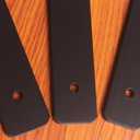 12 Pack - 4 inch Black Hidden L Shelf Bracket (1/5 Inch Thicked) Iron Floating Shelf Brackets Rustic Industrial Metal Brackets for Shelf Support