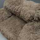 Dog & Cat Bed - Soft Plush Self Cave for Cats & Small to Medium Dogs | Calming Cuddler with Improved Sleep & Comfor 14×18×4×in