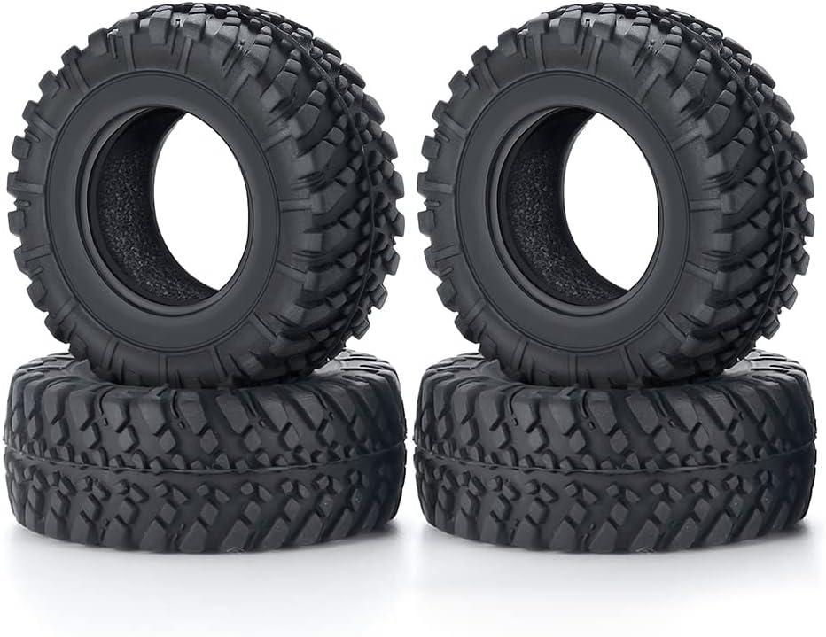 RC Rubber Micro Tires 38mm with Foam Insert 4pcs for 1/18 Kyosho Mini Z 4x4 Jimny