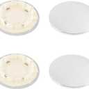 4 Pcs Wheel Center Caps for 2013-18 Dodge Ram 2500 3500 Wheel Rim 97mm(3.81in) Chrome Hub Cap, Replacement 5RK12RXFAA 04726280AA Wheel Cover (OD 97mm(3.82in) ID 68.6mm(2.7in))