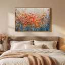 Framed Abstract Flower Wall Art, Colorful Botanical Floral Canvas Painting Prints for Modern Farmhouse Wall Art Decor, Wildflower Pictures for Living Room Bedroom Dining Room Wall Decor, 24x36 Inch