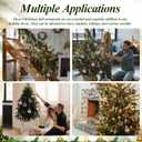 Christmas Tree Ornaments Velvet Ball - Xmas Tree Decorations Balls, Shatterproof Christmas Bulbs Decorations Set, Multicolor Green Brown Neutral, 80MM 3.15 Inch (15PCS)