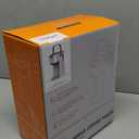 Single Serve One Cup Coffee Maker, for K Cups and Grounds, Mini Coffee Maker with Portable Handle, 6 to 12 Oz Brew Size, for Travel, Camping, Office, RV and Dorm, 120V, White and Brown