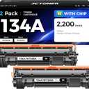 134A W1340A Toner Cartridge Black 2-Pack with chip Replacement for HP 134A 134X W1340X Toner Compatible with HP Laserjet M209dw MFP M234dw M234sdw M234sdn Printer Ink M209dwe M234dwe M234sdwe M234sdne