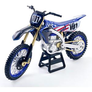 Dirt Bike Motorcycle Model 1:12 Scale Diecast No. 101 Motocross Motorbike with Realistic Details, Alloy Body, Display Gift for Enthusiasts