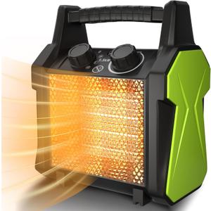 Gardtech Outdoor Heater for Patio, Electric Space heater with Overheat Protection, 1500W Fast Heat PTC Ceramic Portable Garage Heater for Workshop, Greenhouse