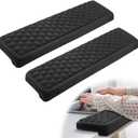 Elbow Pad for Desk, 2 Pack Memory Foam Keyboard Wrist Rest for L-Shaped Desk, Non-Slip Wrist Rest for Computer Keyboard, Elbow Pads for Office Home (Black)