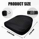 Leather Front Car Seat Cover, Anti-Slip Car Seat Bottom Covers, Full Wrapped Bottom Seat Protectors with Storage Pocket, Universal Comfortable Seat Cushion Fit Vehicles SUVs Trucks (Black)