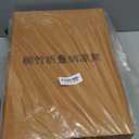 SINJEUN 2 Pack 12 Inch Natural Bamboo Folding Bench Seat Stool Bench for Bathroom, Spa, Sauna, Wooden Seat, Shower Bench Stool, Easy Assembled