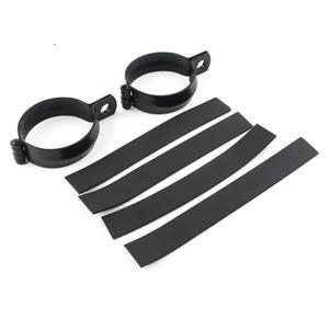 FSFY Motorcycle Front Fork Clamps, Modified Turn Signal Light Indicator Mount Bracket Holder Black Universal for motorcyle with 52MM-60MM fork Tube Metal 1pcs