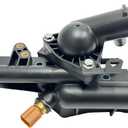 Engine Coolant Thermostat Housing Assembly Compatible with Hyundai Sonata Tucson Santa, Kia Sportage Sorento Optima 2011-2016, Replaces 25600-2G500 256202G500 902-5128