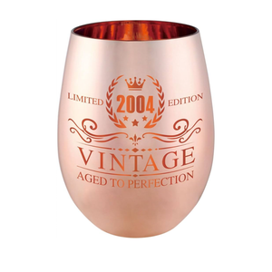 22 nd birthday gifts for her - Vintage 2004 Wine Glass - Birthday Decorations For Women, Funny 21 Bday Gifts Idea For Women, Friends, Daughter, Sister