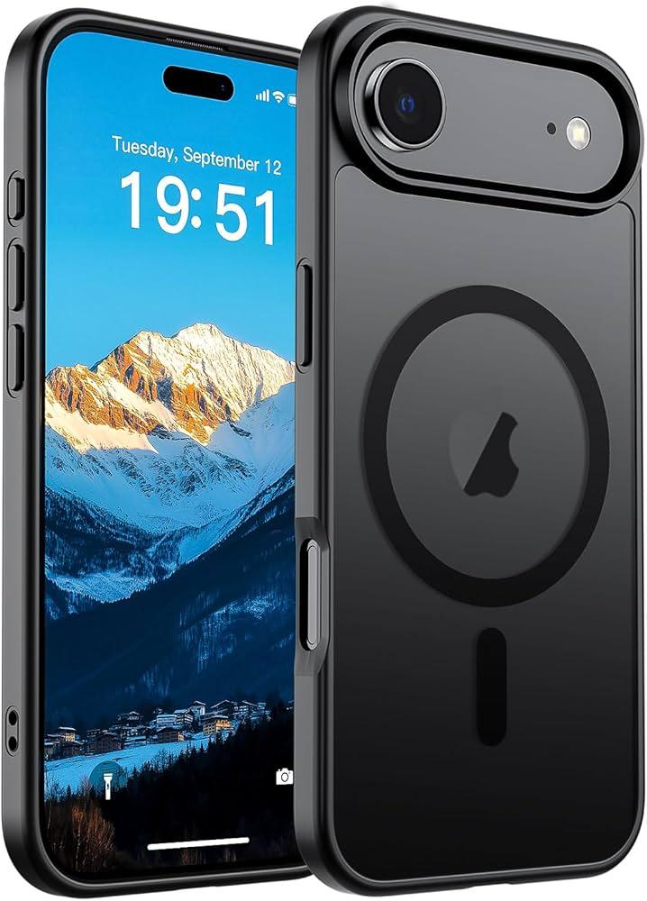 Cufelf Magnetic for iPhone 17 Air Case, Black