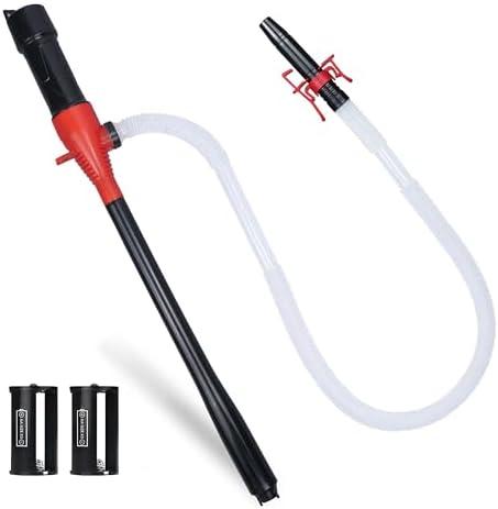 Portable Battery Powered Gas/Liquid Transfer Pump, Battery Operated Fuel/Water Transfer Pump Up to 2.2 GPM, Multi-Use Electric Siphon Pump for Gas Fuel Water Diesel Missing Battery