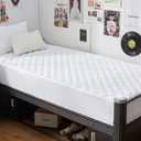 GRT Twin XL Waterproof Mattress Pad, 100% Waterproof Quilted Fitted Mattress Protector, Noiseless Hollow Cotton Mattress Cover, Fitted 8"-19" Deep, Dust Proof