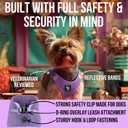 EcoBark Premium Quality Step in Dog Harness - Teacup Dog Harnesses - Perfect Puppy Harness - Luxury Soft Mesh Step in Vest - No Pull Mini Body Halter - Toy Breed Harnesses (XXXS, Lavender)