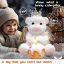 Recordable Dancing & Singing Angel Teddy Bear with Flapping Wings, Personalized Plush Gift for Kids, Parents & Loved Ones, Birthday, White 12.5
