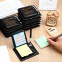 Thenshop 12 Pcs Social Worker Appreciation Gifts Bulk Sticky Note Holder Thank You Inspirational Quote for Women Men Nurse Employees Coworker Self Adhesive Office Note Pad Holders (Motto)