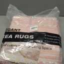 Nakagishi Pink Rugs for Bedroom Girls: 6x9 Washable Boho Large Neutral Cute Soft Area Rug Modern Indoor Floor Non Slip Accent Carpet for Living Room Nursery Kids Playroom Preppy Room Dorm Baby Room