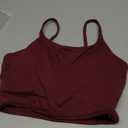 Lemedy Women Padded Sports Bra Fitness Workout Running Shirts Yoga Tank Top (Small, Burgundy)