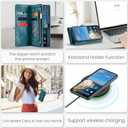 Asuwish Phone Case for Google Pixel 9/9 Pro 5G Zipper Wallet Detachable Cover with Tempered Glass Screen Protector and Leather Flip Credit Card Holder Cell Accessories Pixel9 9Pro Nine Women Men Blue