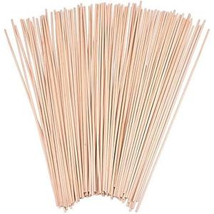 eBoot 100 Pieces 1/8 x 12 Inch Unfinished Natural Wooden Craft Dowel Rods Sticks for Crafting and DIY