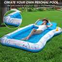 Inflatable Adult Pool Lounger Float - BAIAI Large Beach Sun Tanning Floats Raft Sunbathing Water Lounge Floaties Tub with Drink Holder - Blow Up River & Lake Suntan Floating Swimming Mattress Mat