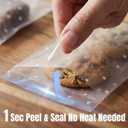 4 x COMELY Cookie Bags with Seal: Self Adhesive Cellophane Bags with Stickers, 4x4 Food Grade Bakery Supplies, 200 Pack Dessert Packaging, Airtight Moisture Protection for Snacks, 1 Sec Fast Packing