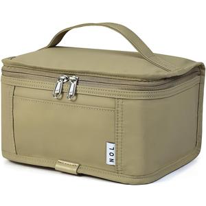 NOL Natural Organic Lifestyle Small Lunch Bag Mini Lunch Box Insulated Lunch Bag for Men/Women Leakproof Cooler Tote Bag Lightweight Nylon Waterproof Lunch Box For Work, Khaki (Khaki (3 Liters)) NOL Natural Organic Lifestyle Small Lunch Bag Mini Lunch Box Insulated Lunch Bag for Men/Women Leakproof Cooler Tote Bag Lightweight Nylon Waterproof Lunch Box For Work, Khaki (Khaki (3 Liters))