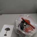 Flowerpot Lamp Modern Flower Bud 12" Cordless Touch Dimmable 2600mAh Rechargeable Desk Lamps Nordic Minimalist Mushroom Lamps Retro Nightstand Bedside Lamp for Bedroom Living Room (Red)