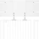 Lumizone Pet Gate Height Extension Kit Height: 13.4 Adjustable Width: 23.6-41.3 Sliding Design Non-Oppressive Feel Prevents Cats from Jumping (White, 23.6-41.3/60-105cm)