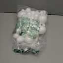 DIYASY 100 Pcs 2-8cm White Smooth Foam Balls for Arts & Christmas Ornaments,Polystyrene Round Balls for DIY Crafting and Decoration.