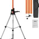 VEVOR Laser Level Tripod, 1/4"-20 & 5/8"-11 Thread Mount, 40.94-133.85 inch Height Adjustment with Level Bubble & Heavy-duty Stand, Extendable Pole Lightweight Aluminum Tripod for Laser Scanner