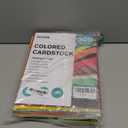 300 Sheets 8.5" X 11" Colored Cardstock, 50 Assorted Colors Construction Paper Card Stock Printer Paper for Printing, Card Making, DIY Crafts, School Supplies,Party Decorations (180GSM/65LB)
