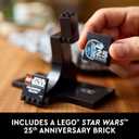 LEGO Star Wars Millennium Falcon 25th Anniversary Collectible - DIY Building Set for Adults, Men & Women, Ages 18+ - A New Hope Model with Display Stand - Star Wars Gift - 75375