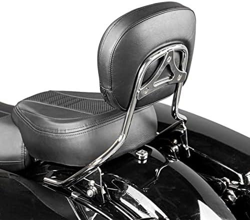 Mofun Street Glide Sissy Bar Passenger Detachable Backrest Compatible with Harley Touring Road King Road Electra Glide 2009-2025 Chrome