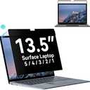 Privacy Filter Compatible with 13.5 Inch Surface Laptop 5/4/3/2/1,Easy On/Off Removable Anti-Glare Blue Light Laptop Privacy Screen Black Security Private