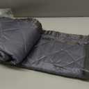 Magnetic Thermal Insulated Door Curtain Temporary Magnetic Screen Fits Size 30"X80" Thicker Layered Fabric Self Closing Door Curtains with Thicken Cotton for Winter Back/Front Doors