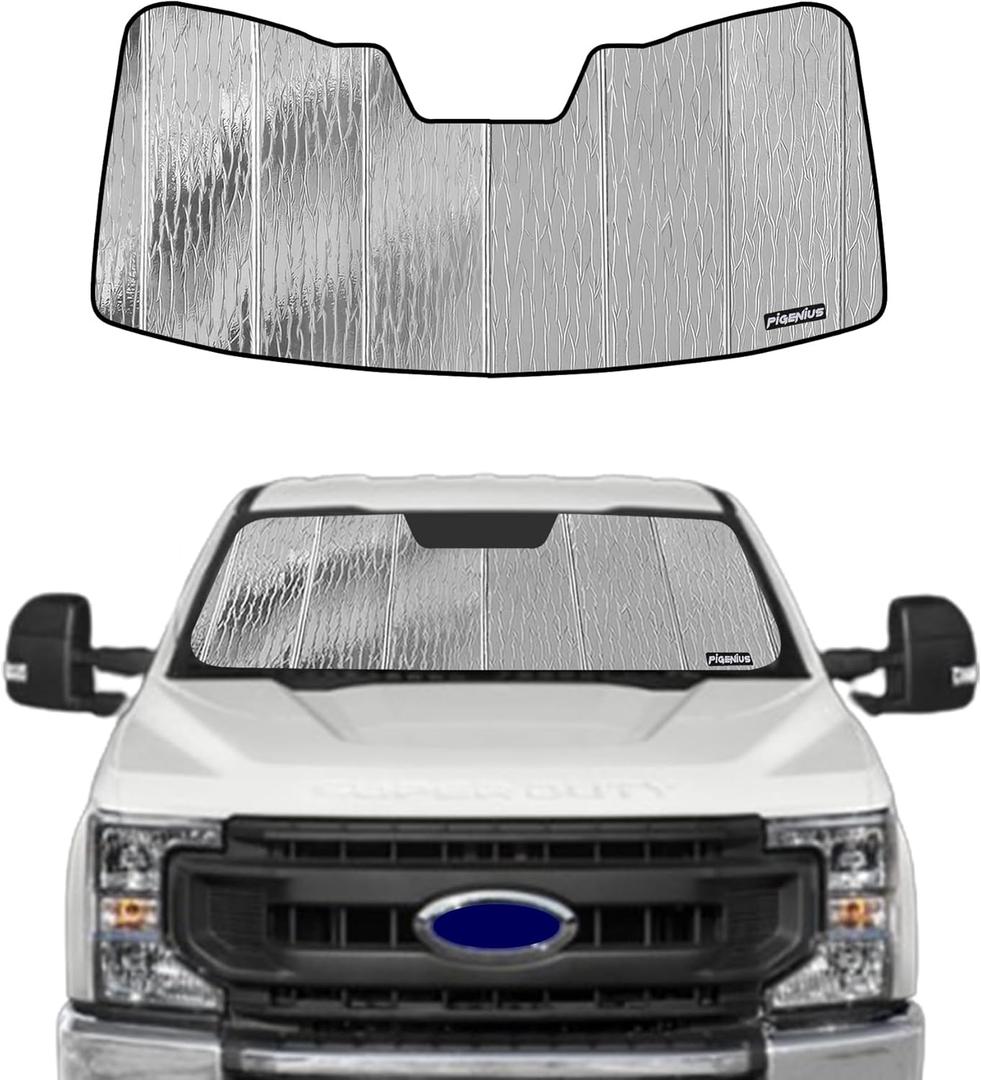 Windshield Sunshade for Ford F-250/F-350/F-450/F-550/F-600 2017-2022 Window Shade- AstraGuard