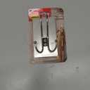 Command X-Large Satin Nickel Triple Hook, 1 Hook, 3 Strips, Damage Free Hanging Wall Hooks with Adhesive Strips, No Tools Wall Hooks for Hanging Decorations in Living Spaces