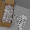 Patelai 30 Pcs Christmas Clear Plastic Fillable Ornaments for Tree Christmas Drink Balls Plastic DIY Hanging Pendant Ball for Crafts Home Wedding Party Decor (50 ml)