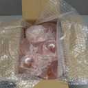 Liacere Martini Glasses Set of 6-11 oz Pink Plastic Martini Cocktail Glasses with Stem-Reusable Cocktail Glasses for Bar, BPA-Free, Dishwasher-Safe, Easter Day-Mother's Day