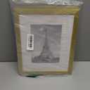 Upsimples 8x10 Picture Frame, Display Pictures 5x7 with Mat or 8x10 Without Mat, Wall Hanging Photo Frame, Gold, 1 Pack