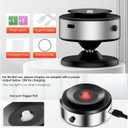 Electric Vacuum Suction Cup Phone Mount,360Adjustable Double Sided Magnetic Suction Phone Mount,Phone Holder for Car/Screen/Mirror/Tile/Glass/Gym/Smooth Surface, Compatible with All Phones -Sliver