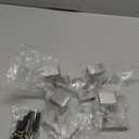 IBosins 4 Pack Towel Hooks Hand Towel Holder for Bathroom Wall Livingroom Bedroom Kitchen Closet Heavy Duty Stainless Steel Hook Hanger for Robe, Bath Towel, Coat (Square Brushed Silver)