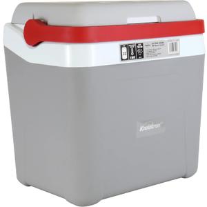 Koolatron Ice Chest Cooler - Portable Cooler with w/ Locking Carry Handle, Vintage Style, Insulated for Camping Snacks, Lunch, Day TripsBeach, Picnic, BBQs, Tailgating, Fishing, 32 Can Ice Box, 25L